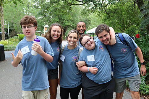 Camp Tiger campers and counselors at the Zoo